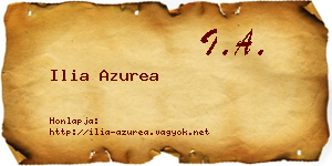 Ilia Azurea névjegykártya